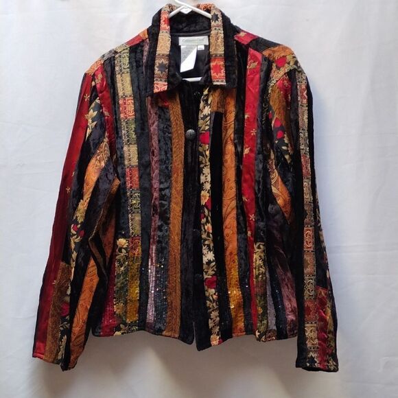 Vintage Y2K Coldwater Creek ribbon jacket - Picture 1 of 6